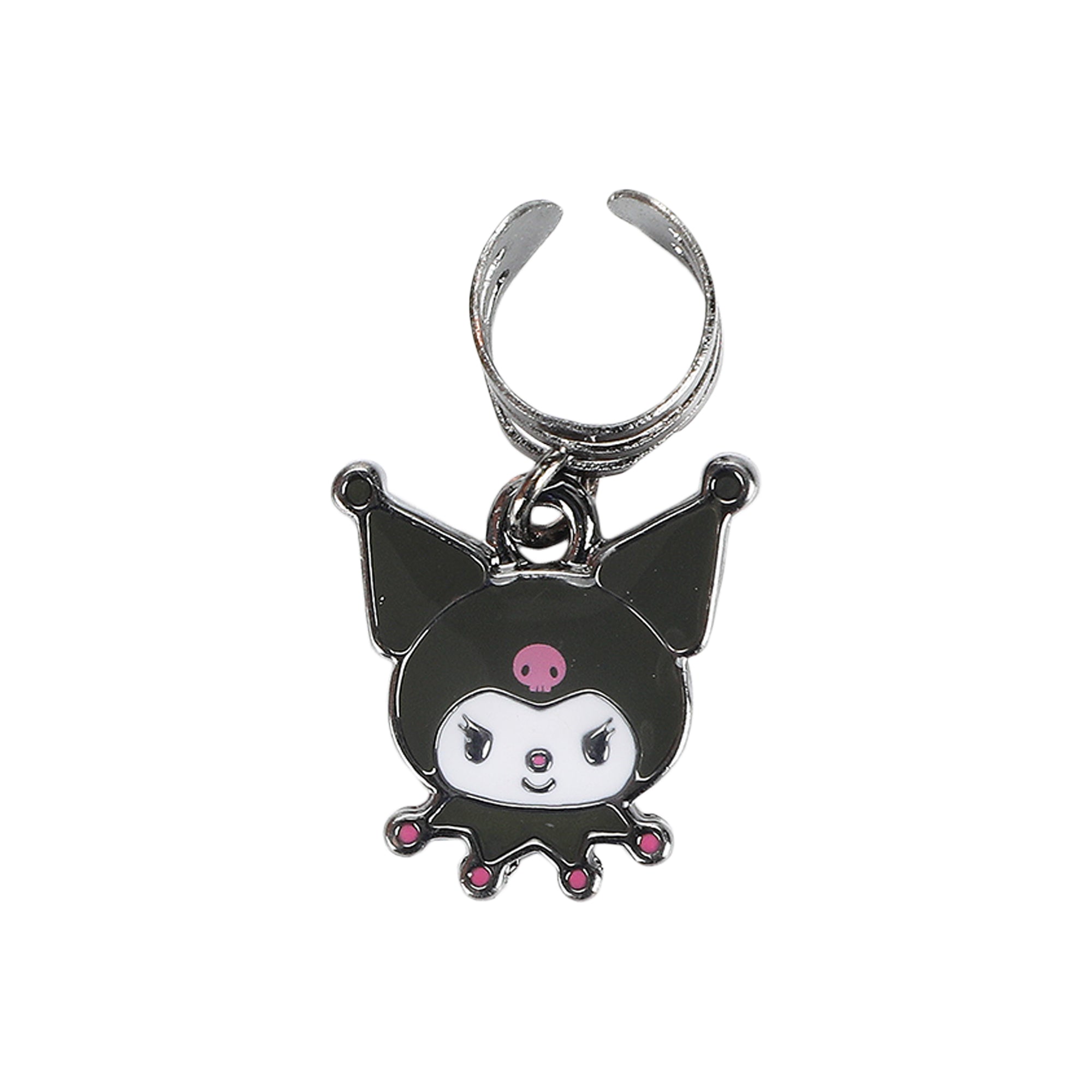 Kuromi Character & Skull Logo 5-Piece Earring Set