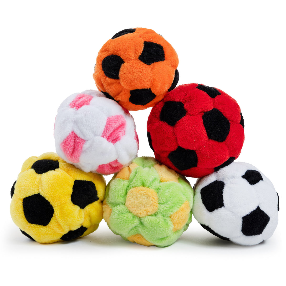 Multicolor Silky Fleece Soccer Ball Footbag for Adults