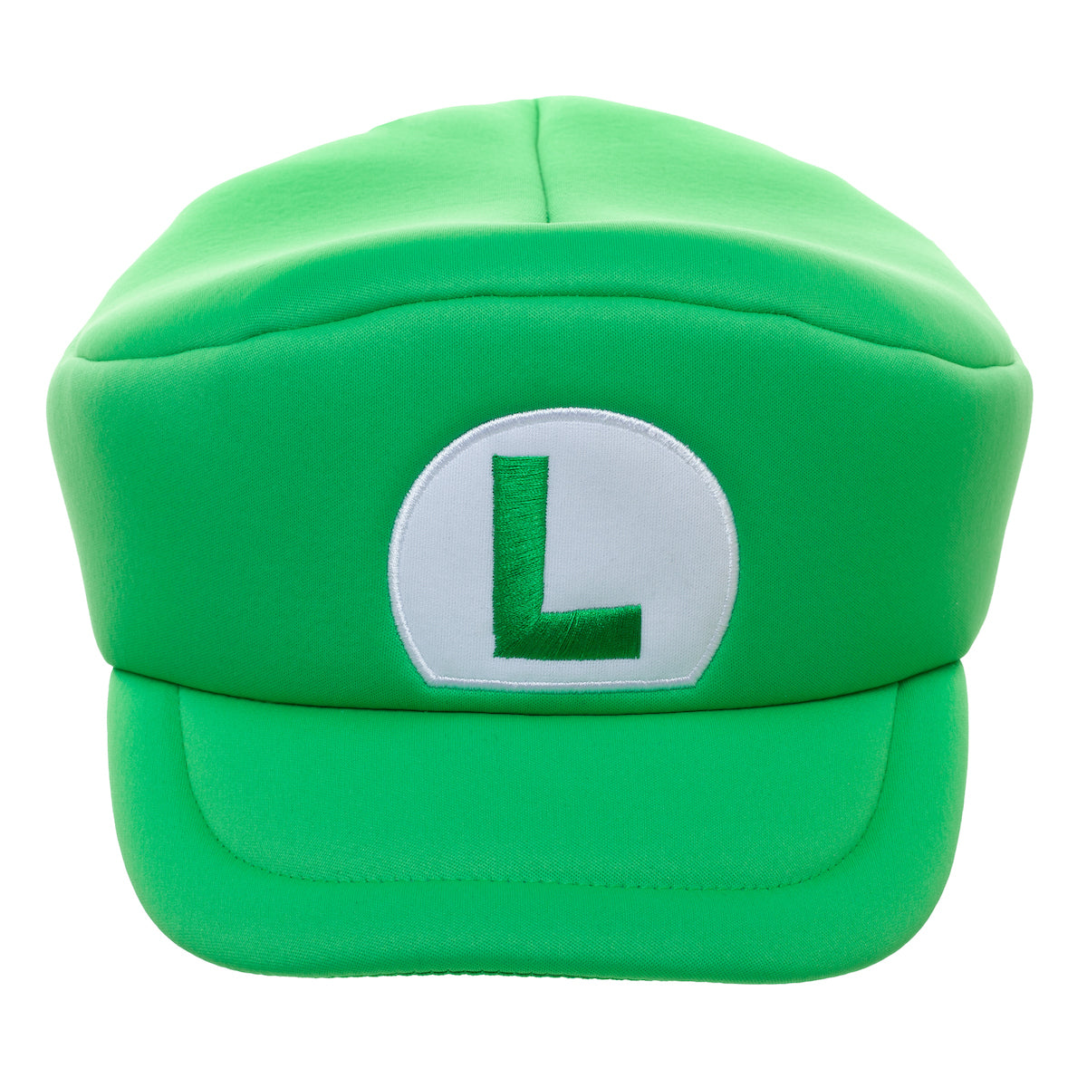 Super Mario Bros Embroidered Luigi L Patch Adult Green Beret Cap