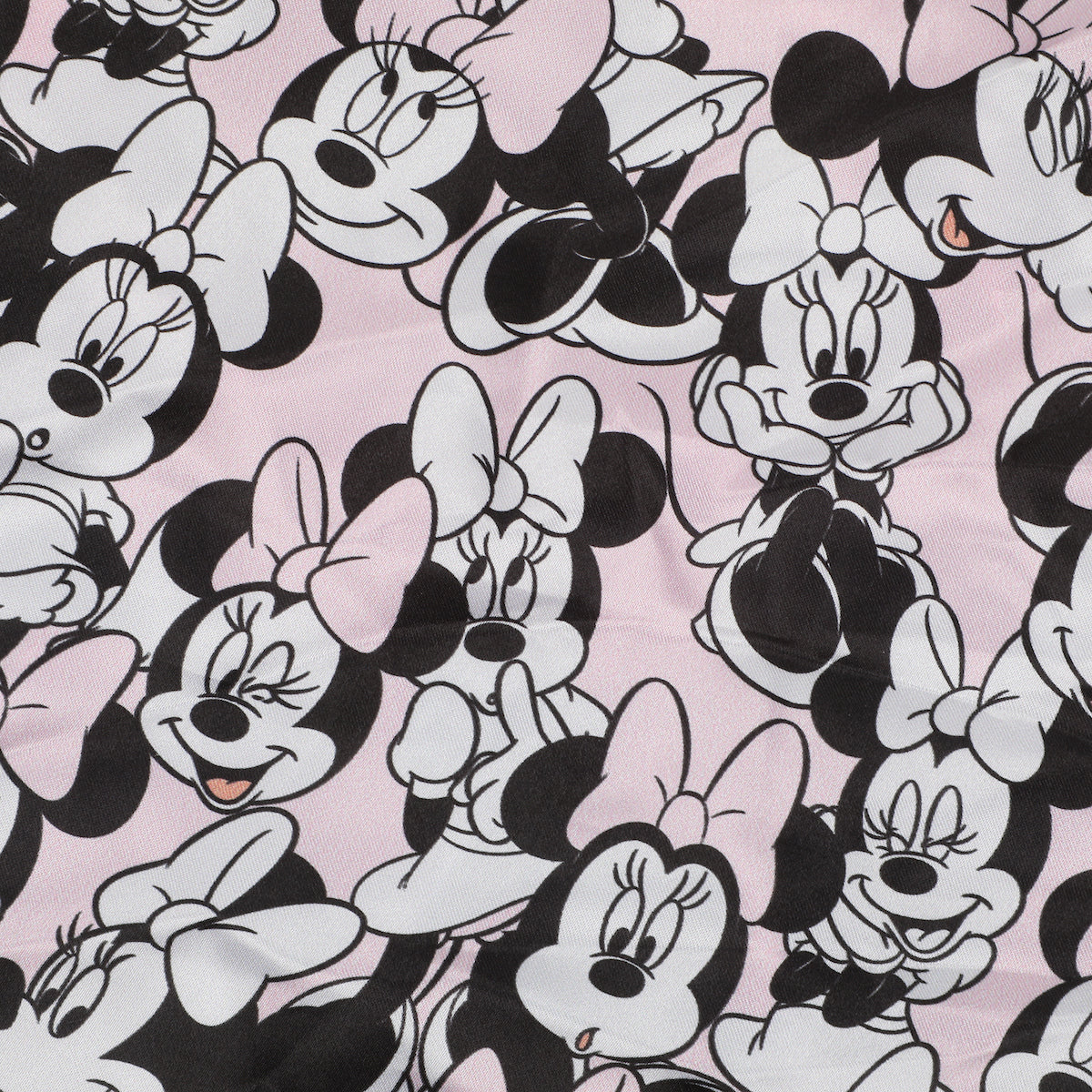 Disney Minnie Mouse All-Over Print Pink Satin Bonnet