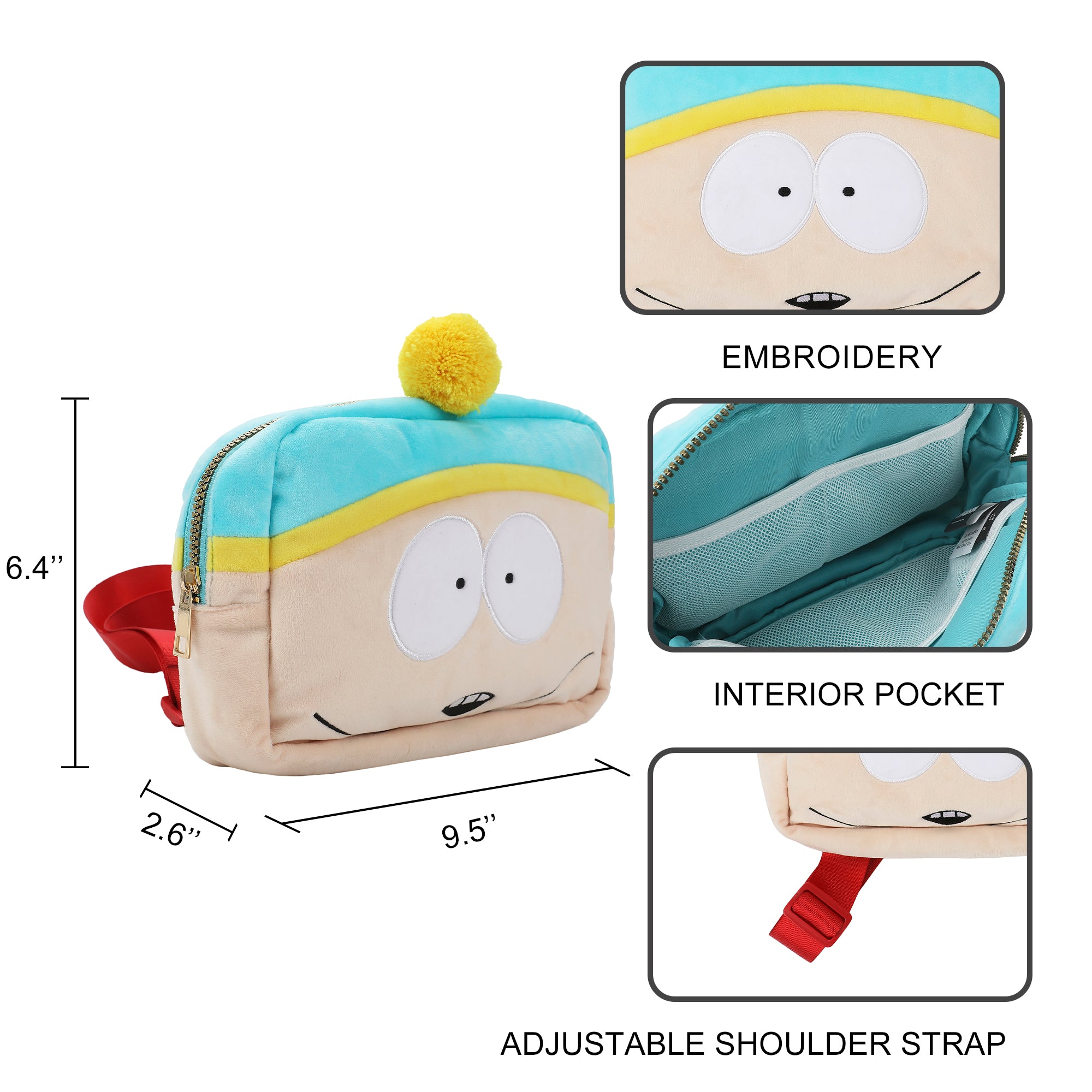 South Park Cartman 9.5" Adult Festie Bestie Bag