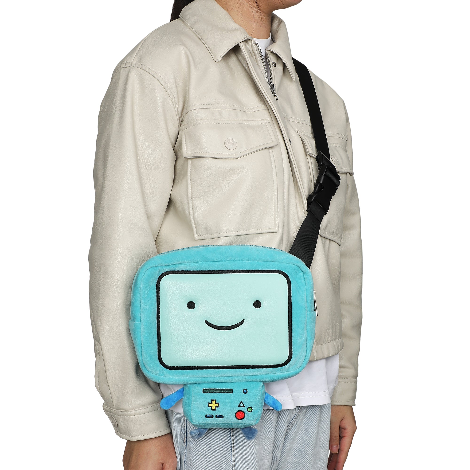 Adventure Time BMO Character 9.5" Plush Crossbody Bag