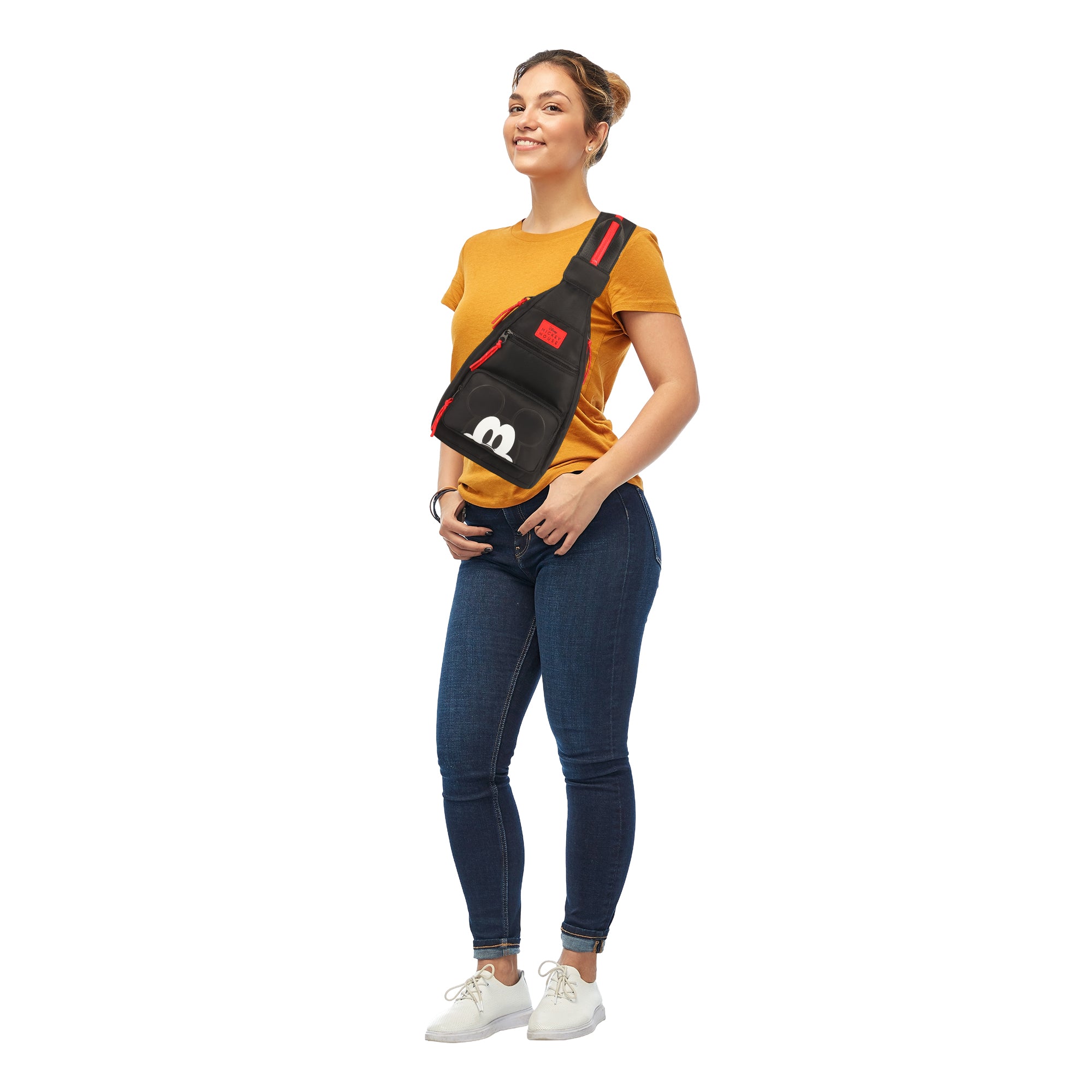 Mickey Mouse Classic Adult Sling Bag With Convertible Strap