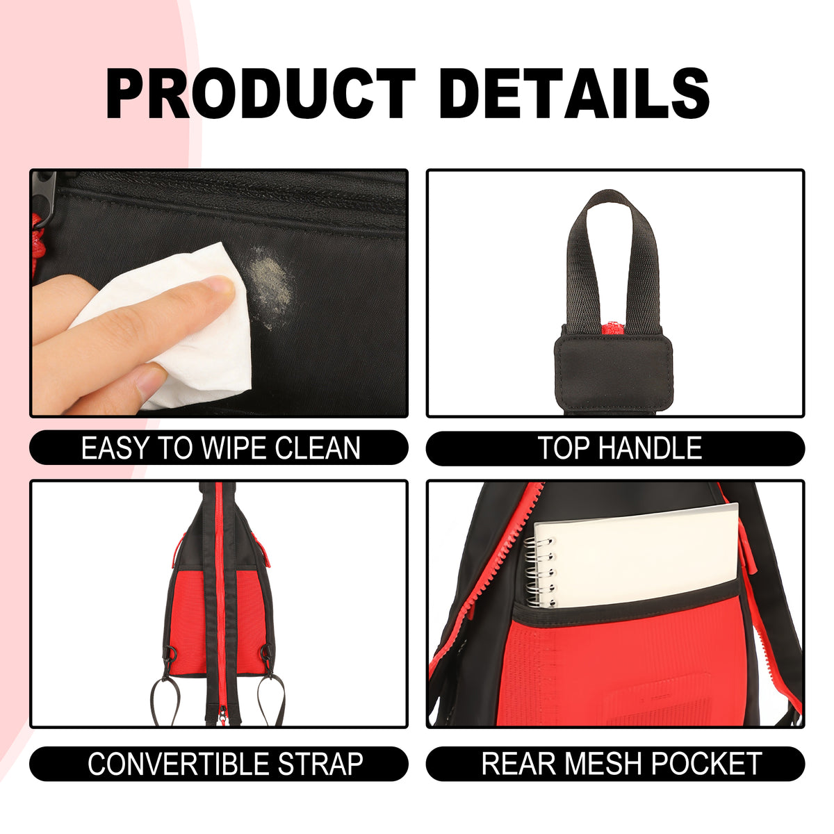 Mickey Mouse Classic Adult Sling Bag With Convertible Strap