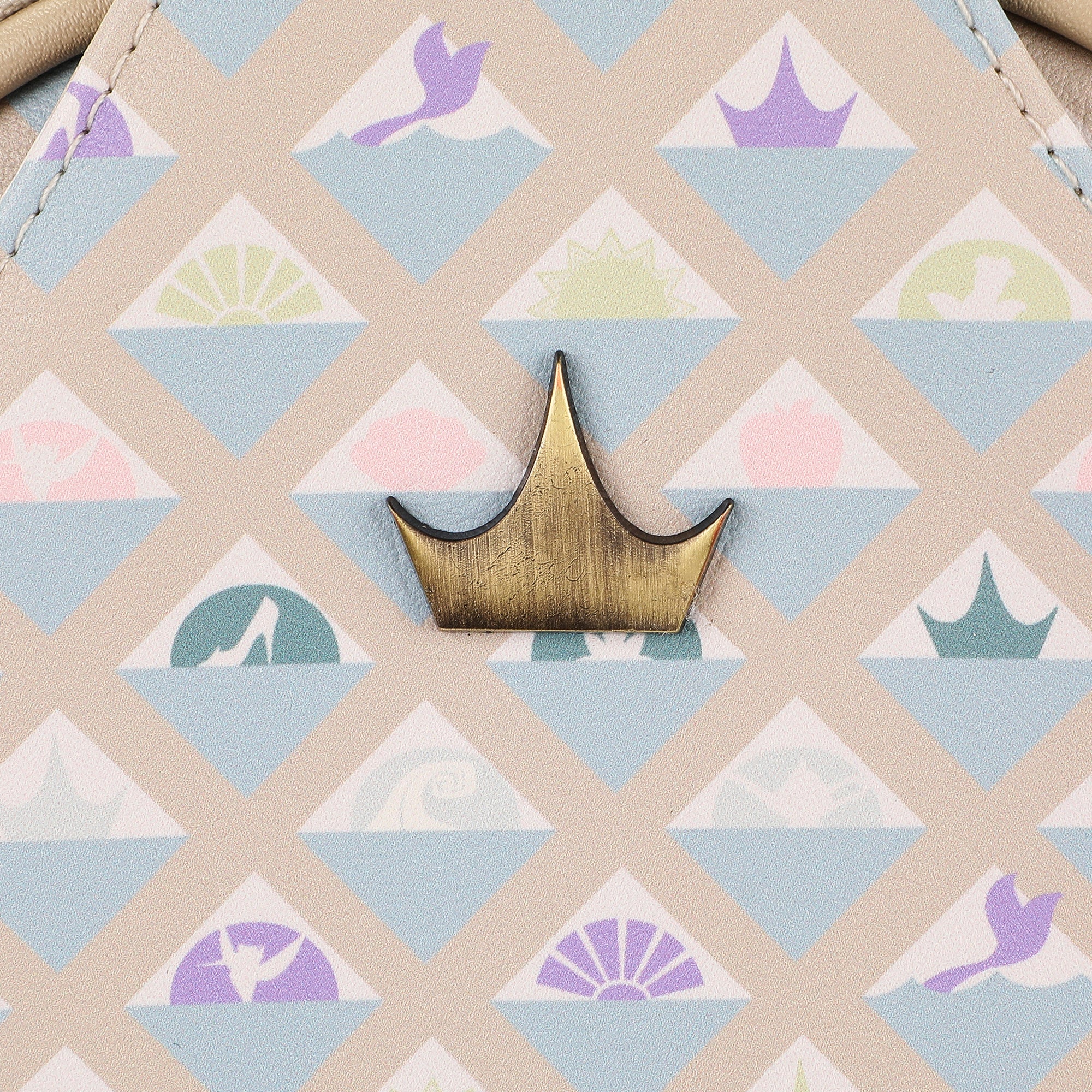 Disney Princess Geometric Pattern Sling Bag with Adjustable Strap