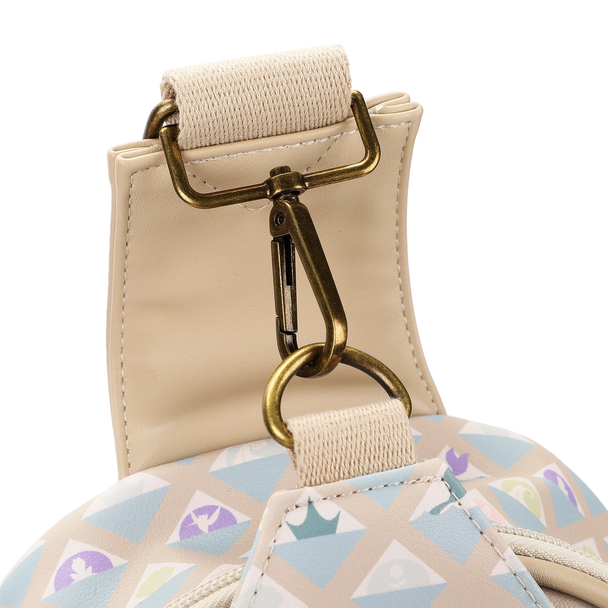 Disney Princess Geometric Pattern Sling Bag with Adjustable Strap