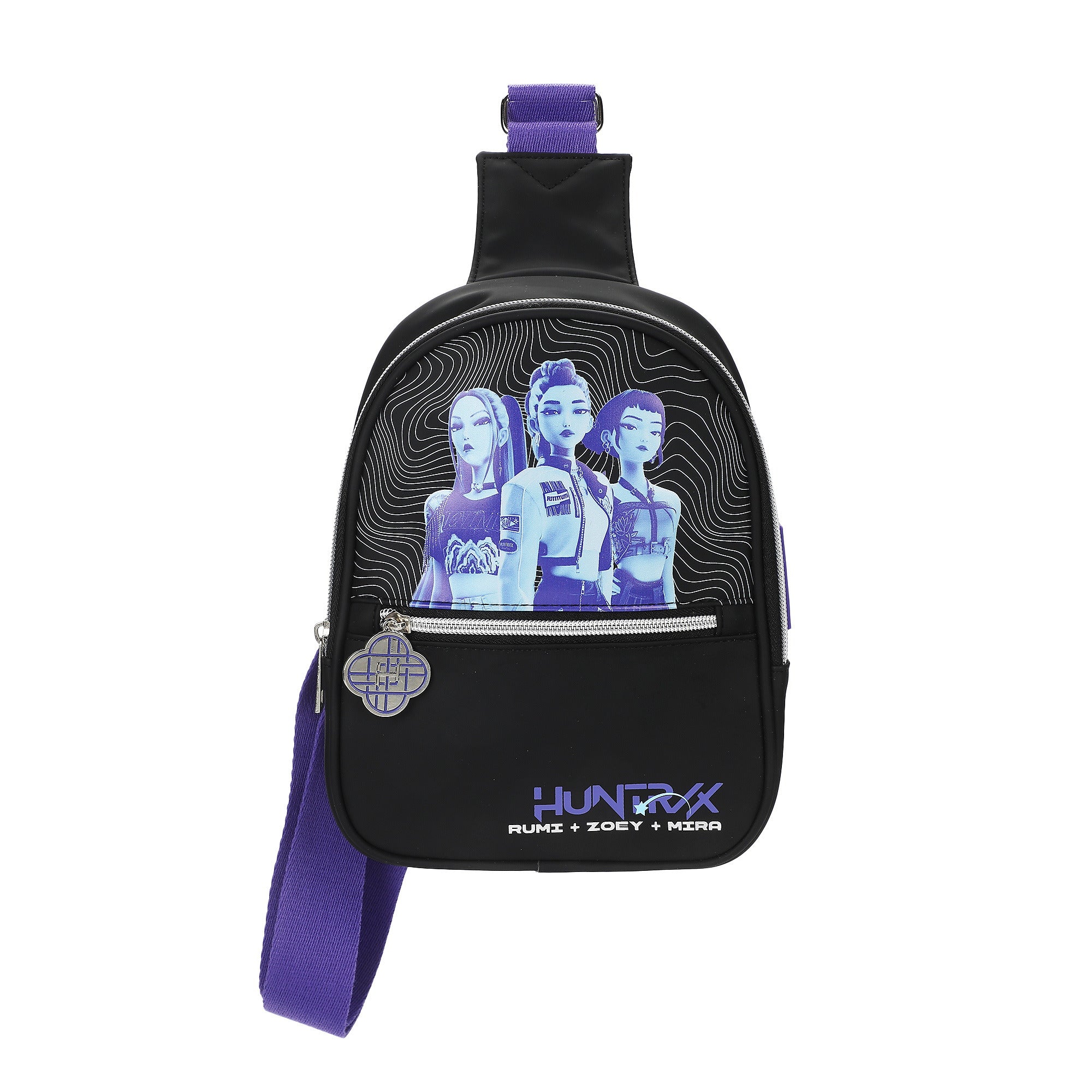 KPop Demon Hunters Huntrix 9.25" Fanny Pack Sling Bag for Adults