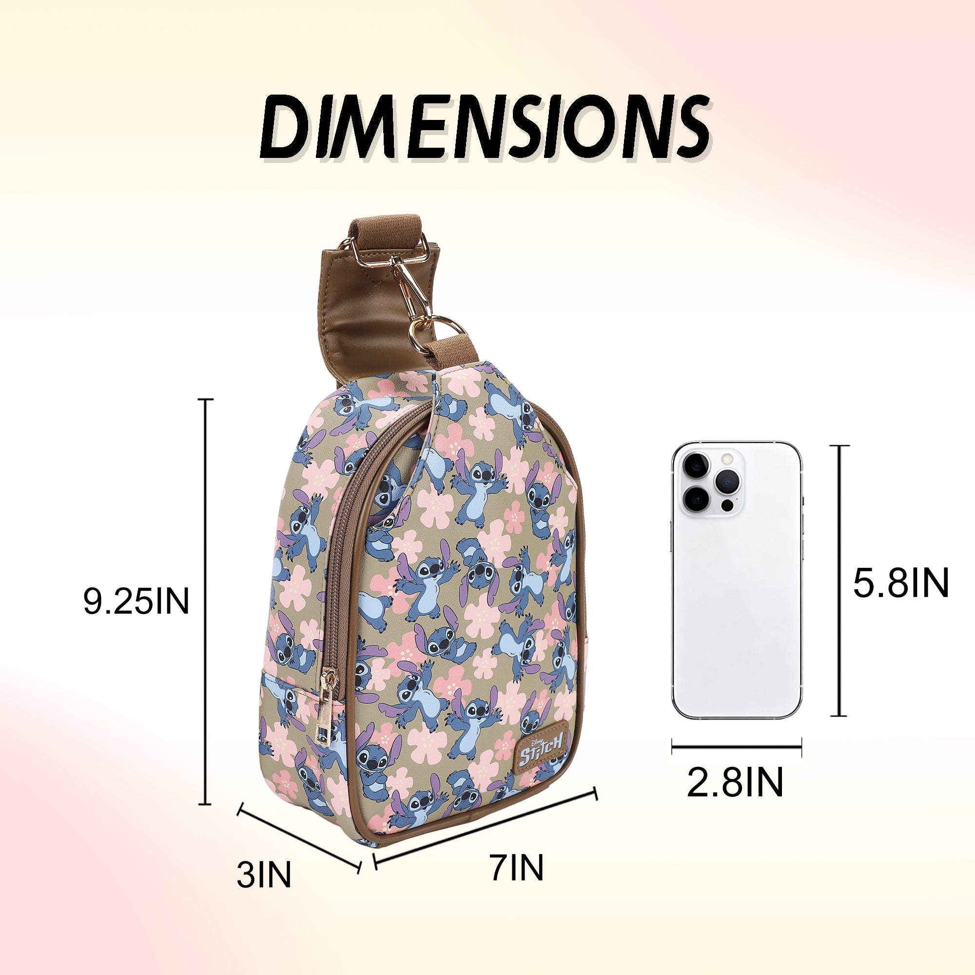 Lilo & Stitch Logo Patch Women's Fanny Pack Sling Bag