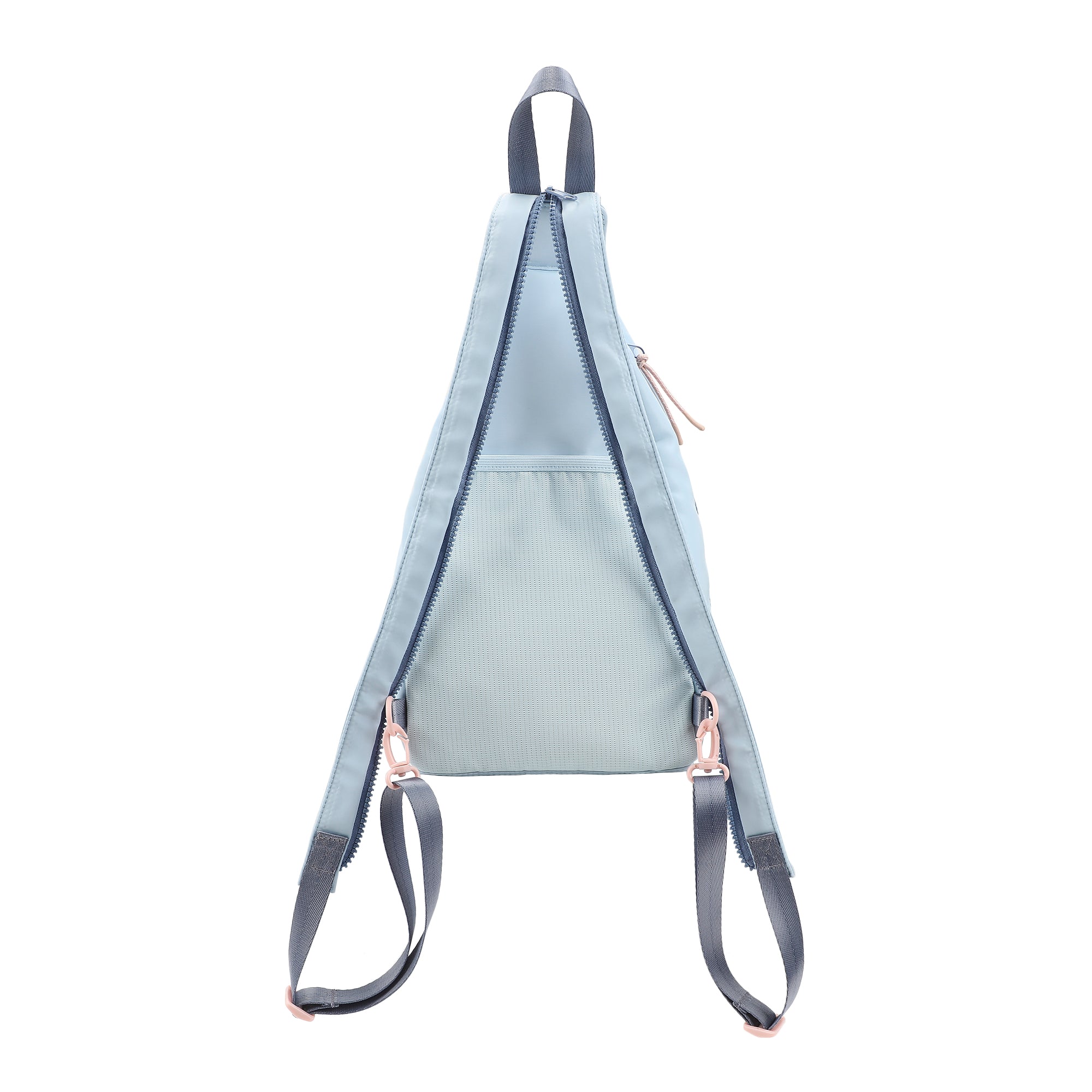 Disney Stitch Character Print Blue 6" Convertible crossbody Sling Backpack Bag