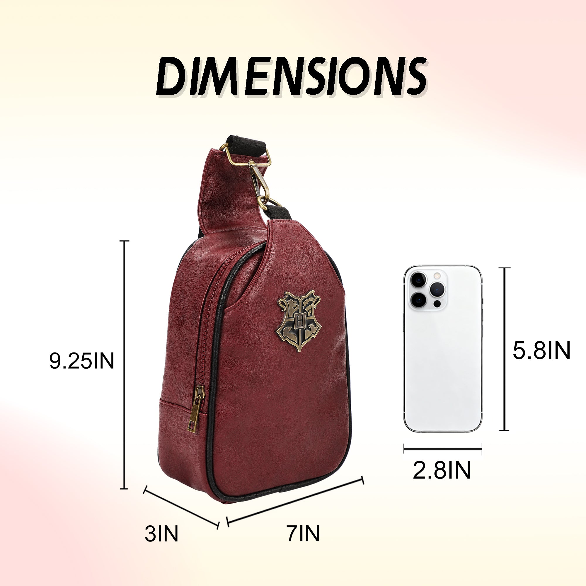 Harry Potter Crest Badge Women's Fanny Pack Sling Bag