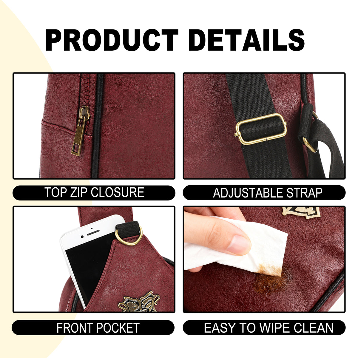 Harry Potter Crest Badge Women's Fanny Pack Sling Bag