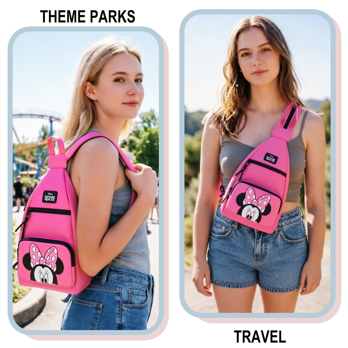 Minnie Mouse Classic Fanny Pack Sling Bag, 15.1-Inch for Adults