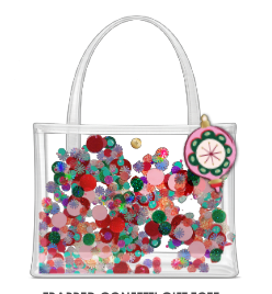 Packed Party Confetti Clear Vinyl 10" Gift Bag