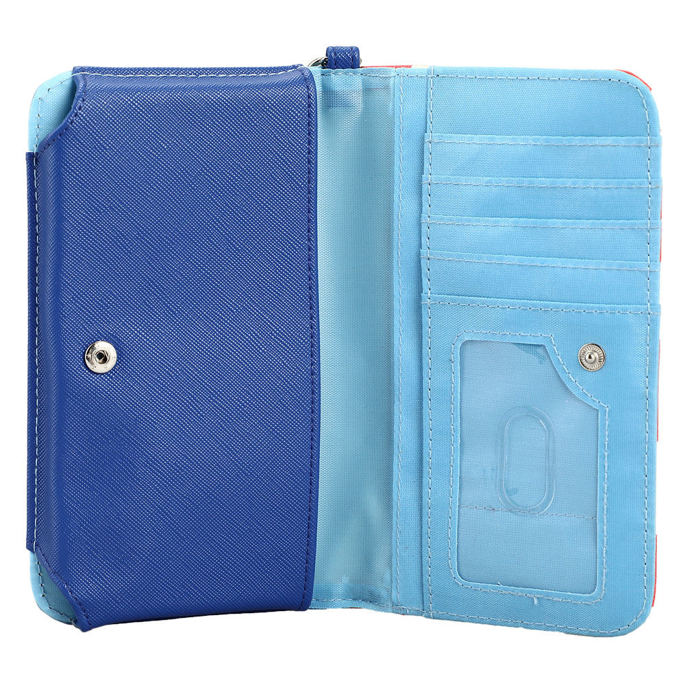 The Stitch And Flowers Screen Printed Tech Wallet Wristlet