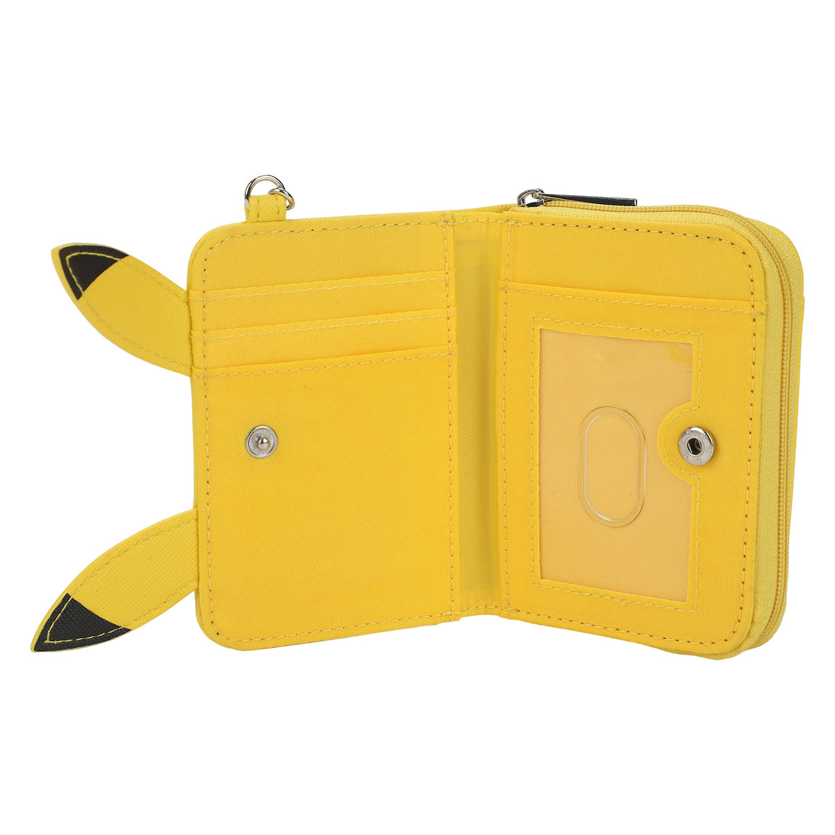 Pokemon Pikachu Face Yellow Mini Zip Around Wallet