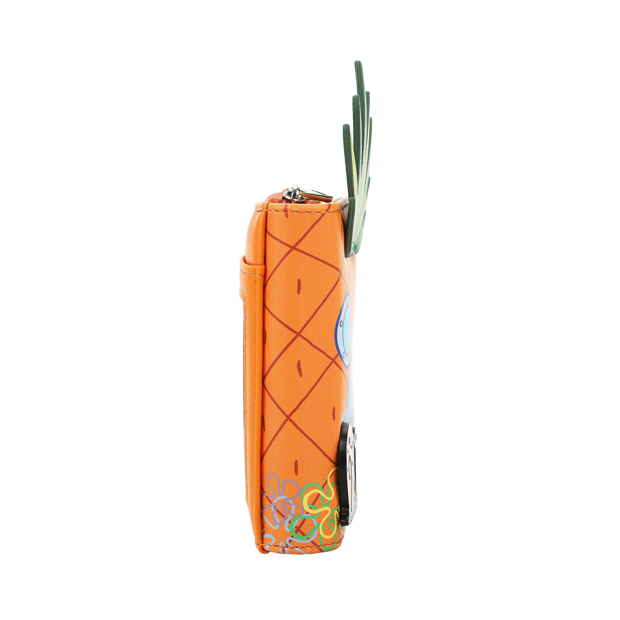 Spongebob Squarepants Pineapple House 4.5" Women's Zip Around Card Wallet