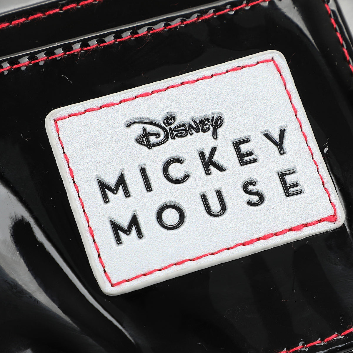 Disney Mickey Mouse Character Circle Black Quilted Card Wallet