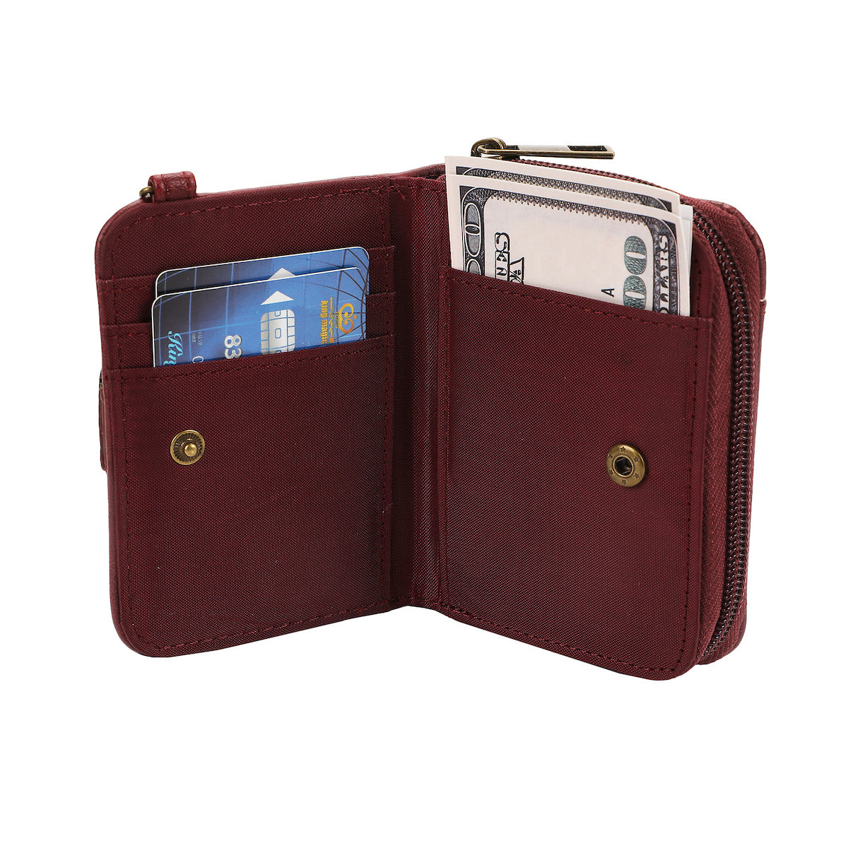 Harry Potter Hogwarts Crest with PU Tassel and Foil Zip Around Women's Wallet