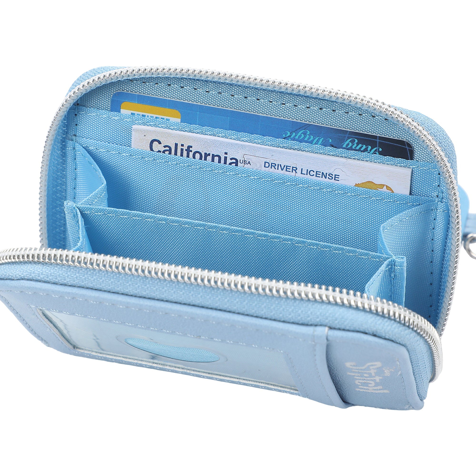 Lilo & Stitch Metal Stitch & Tassel Blue 4.5" Wallet