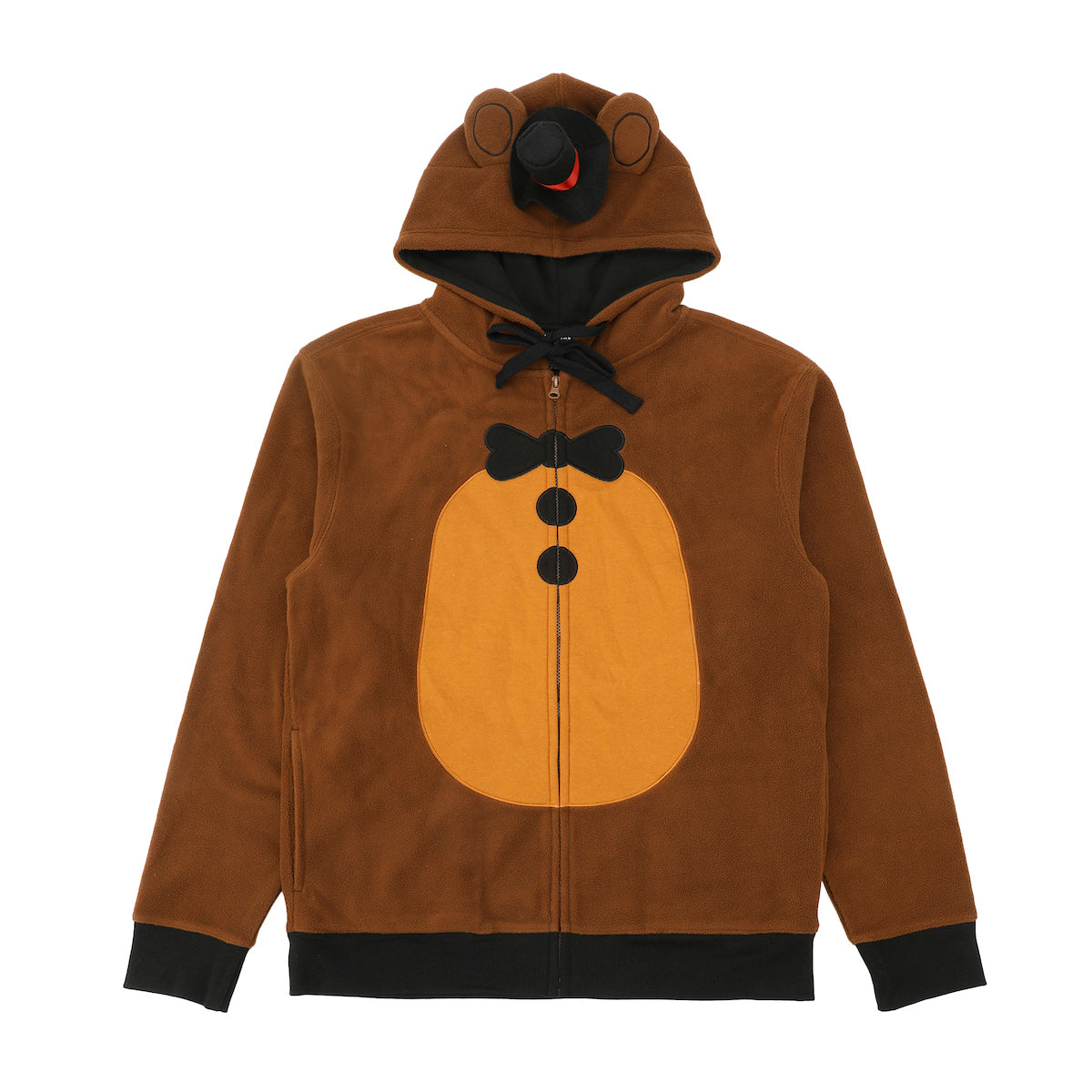 Five Nights At Freddy's Freddy Fazbear Long Sleeve Men's Brown Cosplay Hoodie