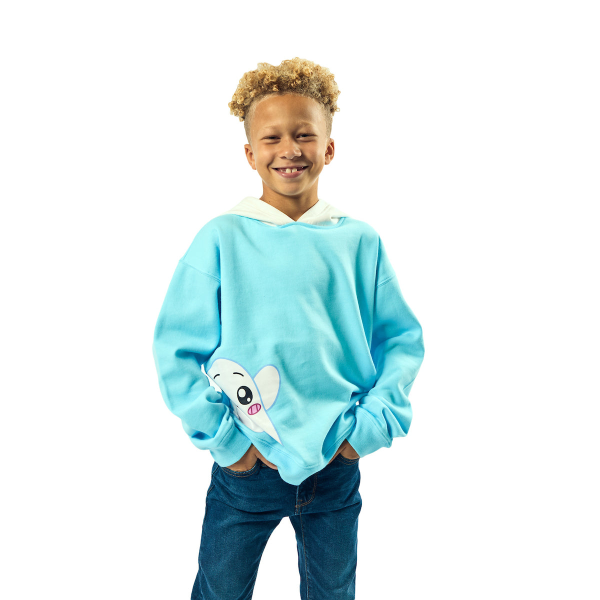 LankyBox Ghosty Long Sleeve Boy's Blue Cosplay Hoodie