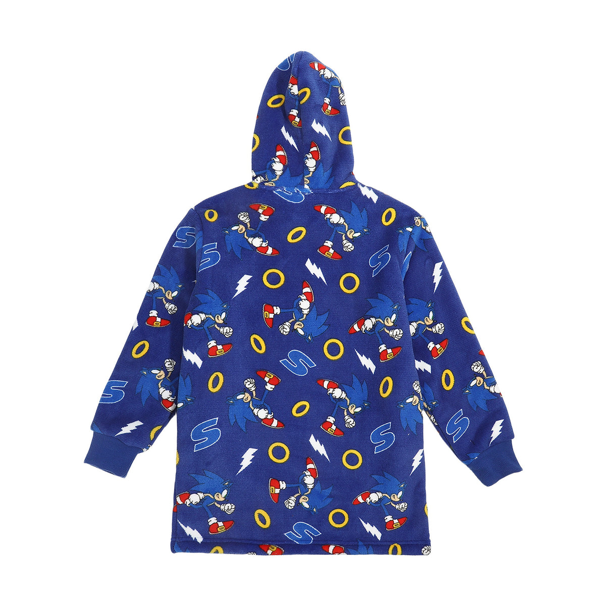 Sonic The Hedgehog Kids Hooded Blanket Sweatshirt with AOP