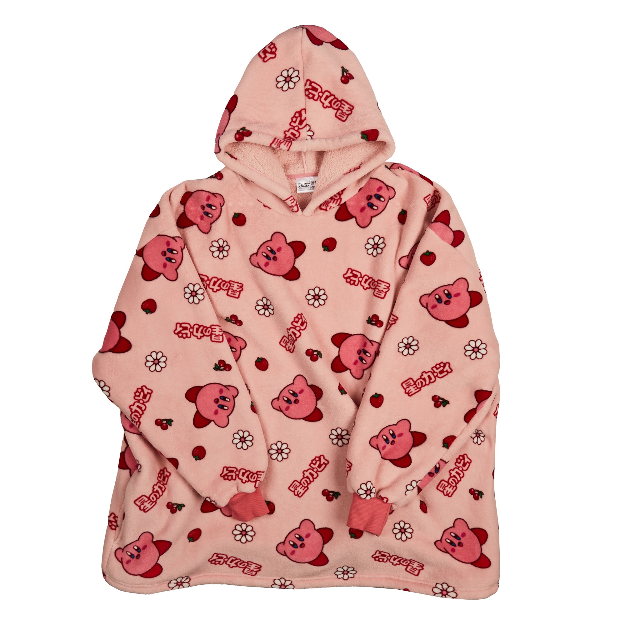 Adult Kirby Oversized Hoodie Blanket Wearable Blanket-OSFA