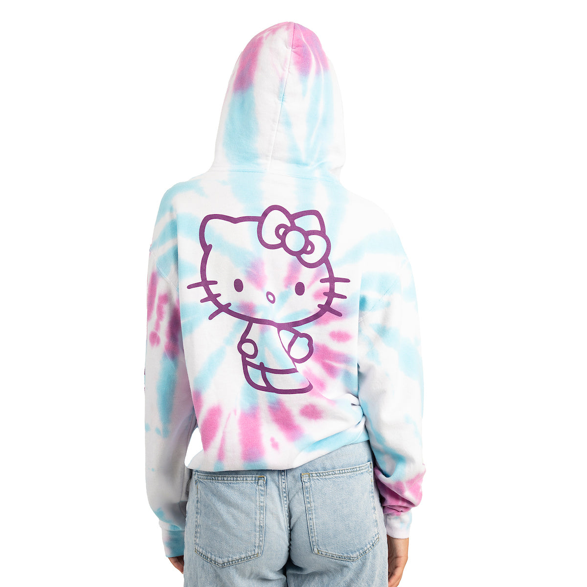 Hello Kitty Characters Spiral Wash Womens Hoodie