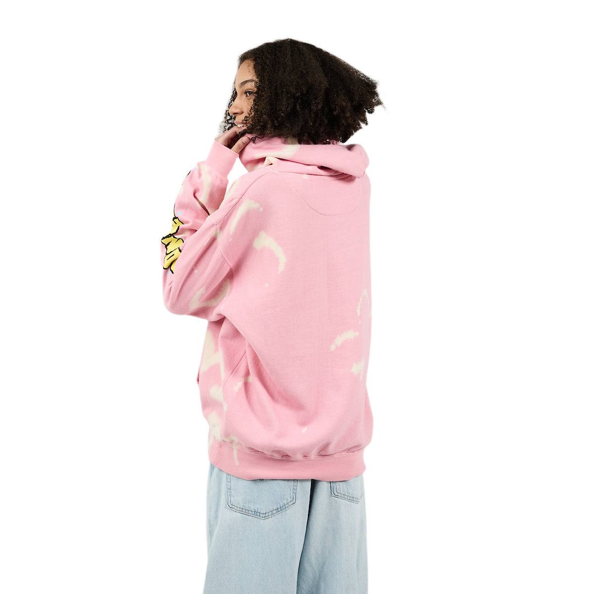 SpongeBob SquarePants Tie Dye Women's Pink Hoodie