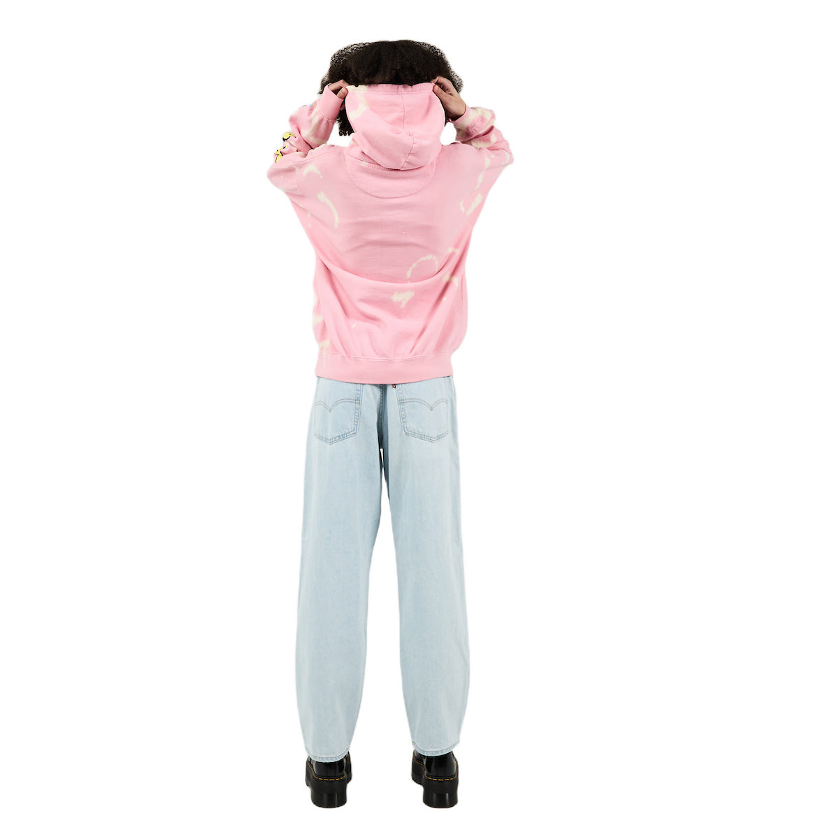 SpongeBob SquarePants Tie Dye Women's Pink Hoodie