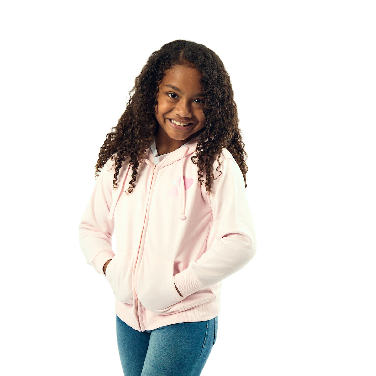 Unicorn Girl's Cradle Pink Long Sleeve Cosplay Zip-Up Hoodie