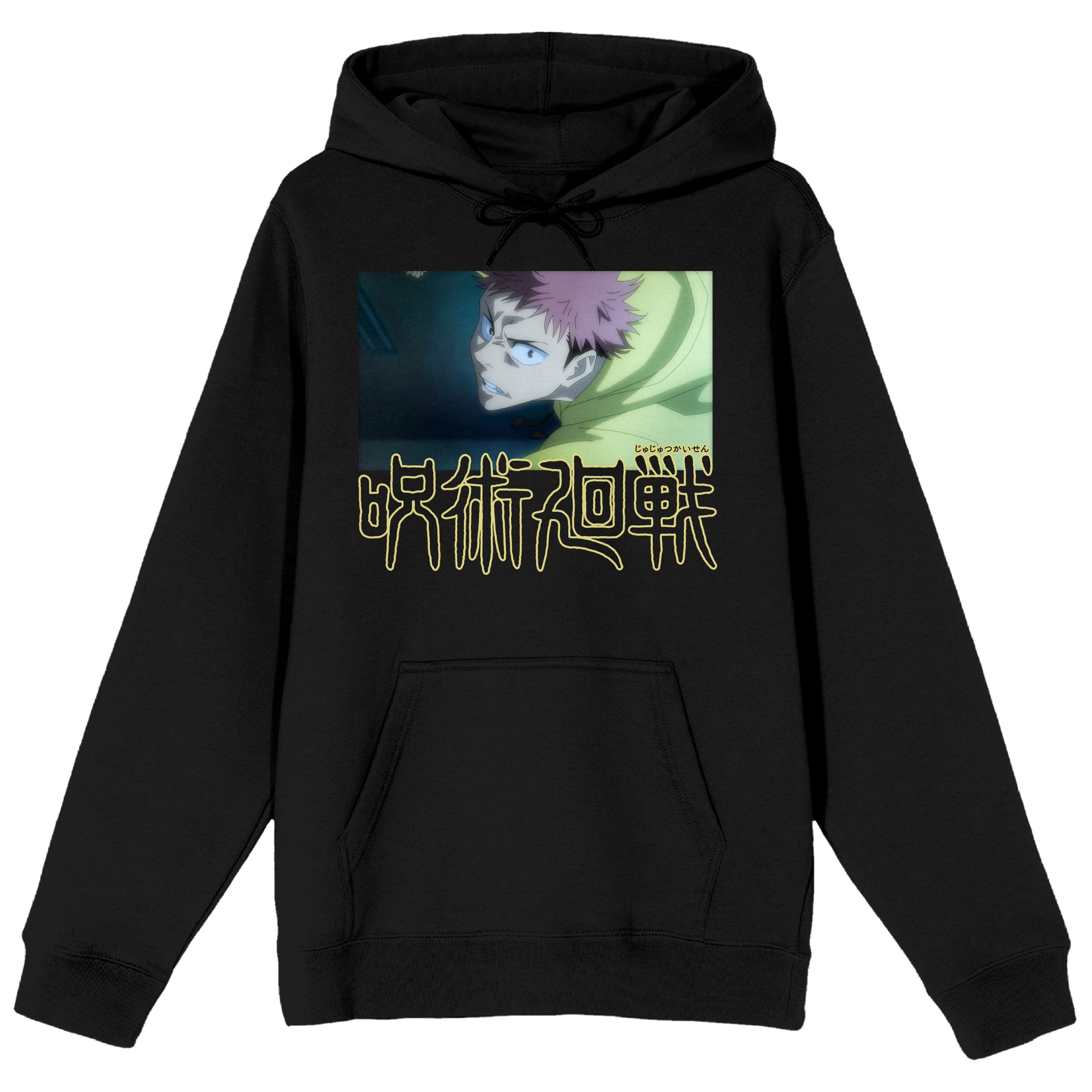 Jujutsu Kaisen Yuji Itadori Anime Screenshot Men's Black Sweatshirt-Medium