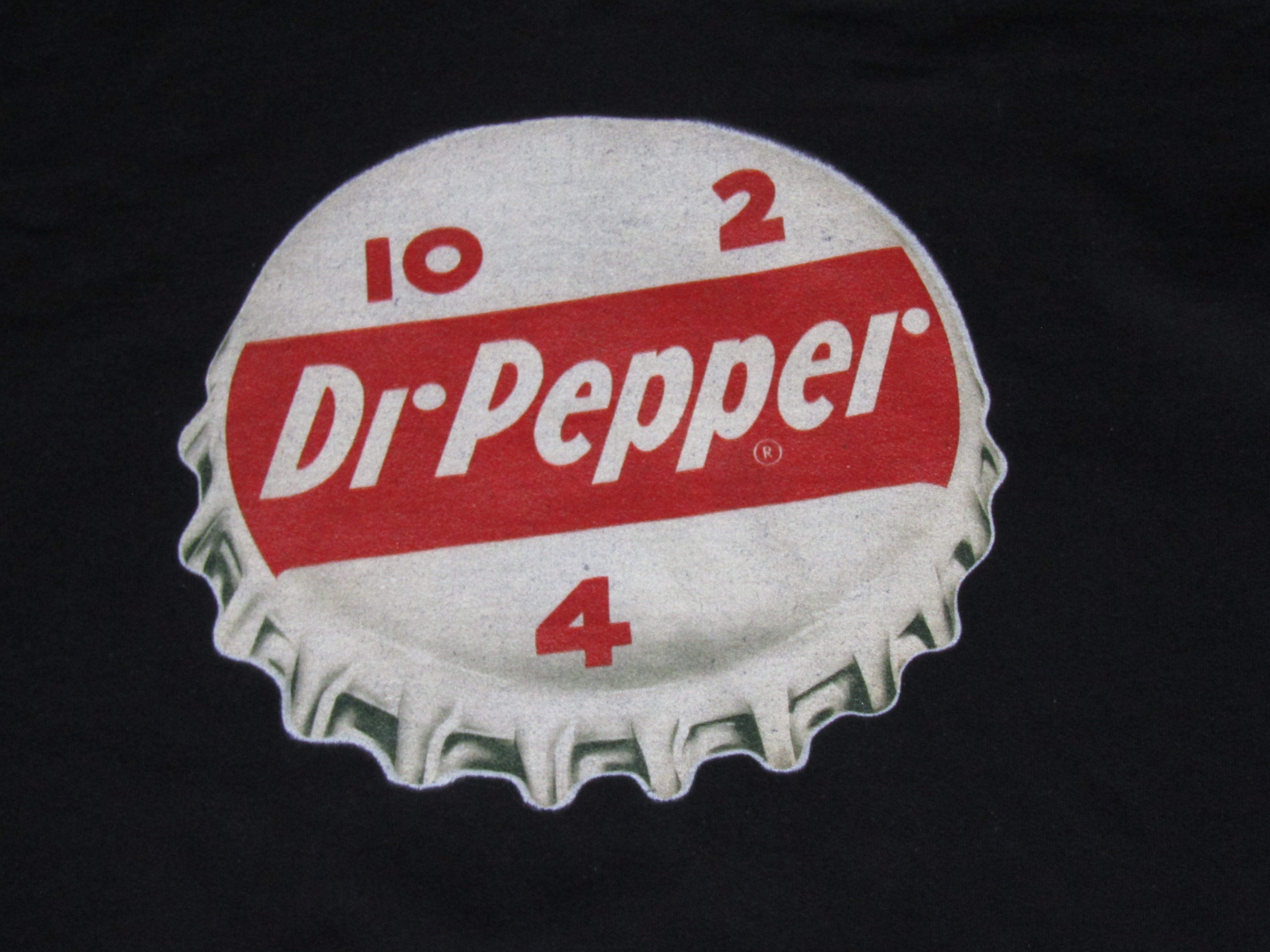 Dr Pepper Bottle Cap Men's Black Sweatshirt