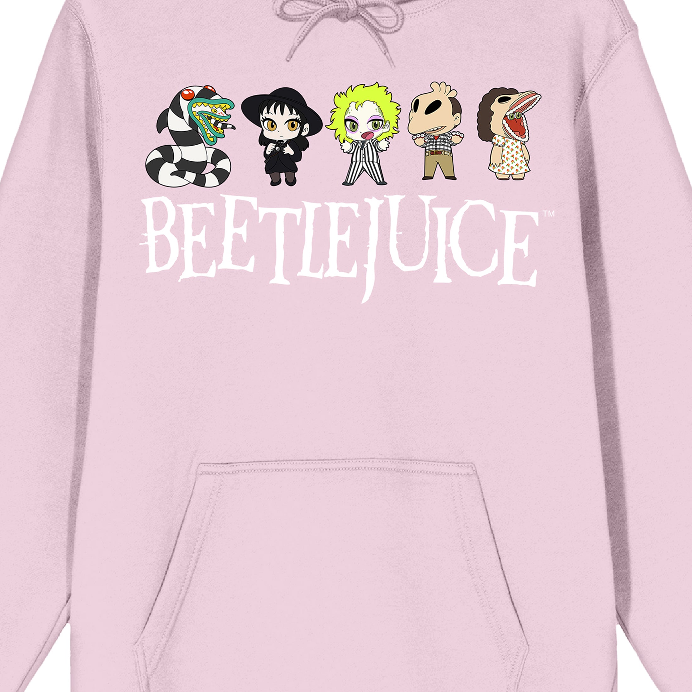 Beetlejuice Chibi Line Up Men's Lilac Hoodie
