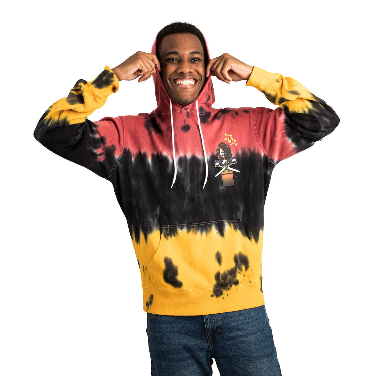 Chucky Wanna Play Washed Hoodie For Adult Mens