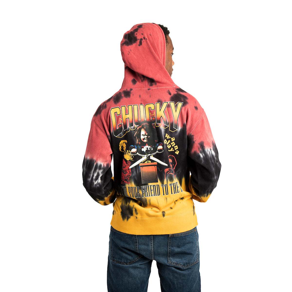 Chucky Wanna Play Washed Hoodie For Adult Mens