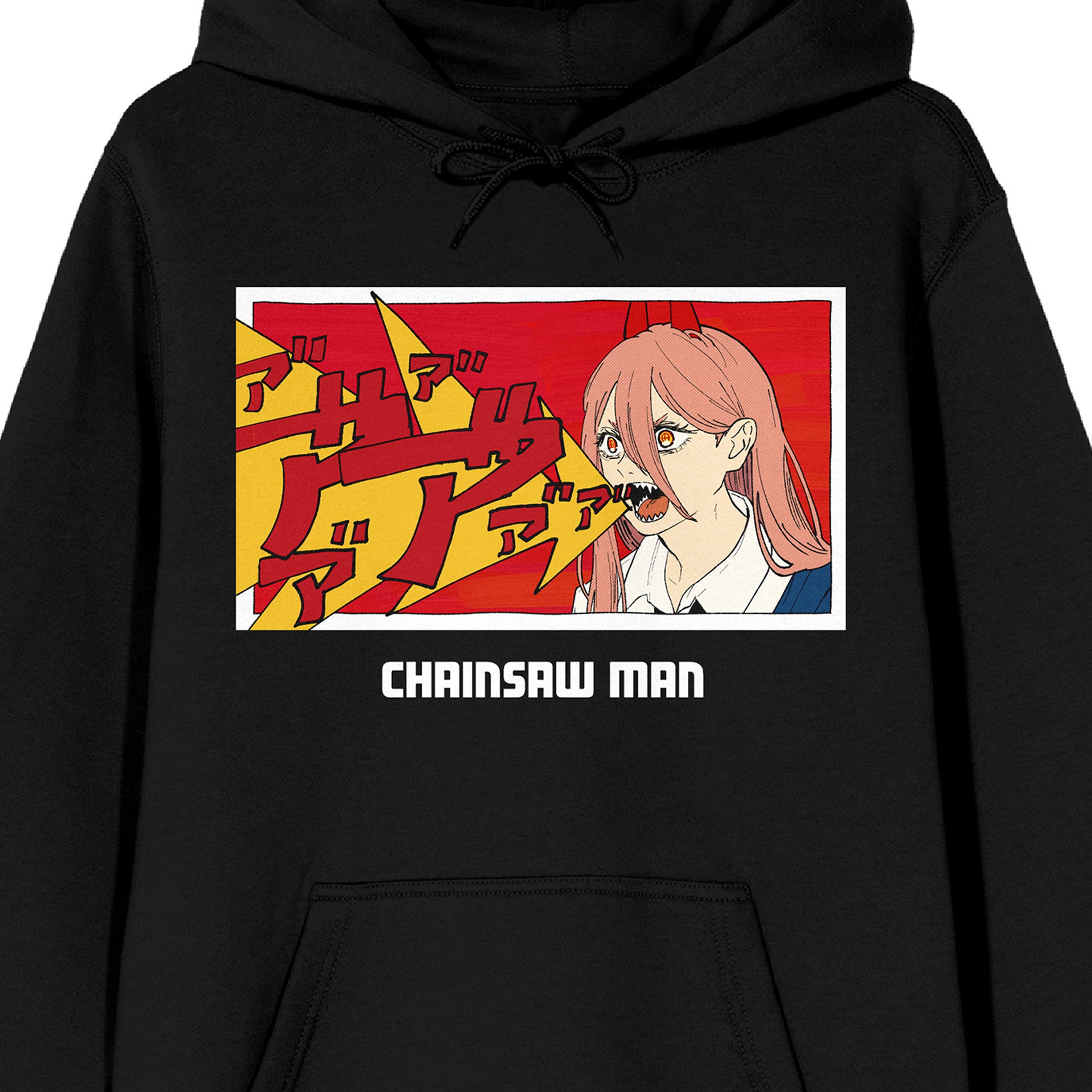 Chainsaw Man Blood Fiend Long Sleeve Black Adult Hooded Sweatshirt