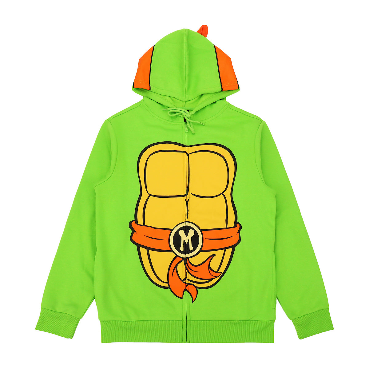 Teenage Mutant Ninja Turtles Michelangelo Long Sleeve Men's Green Cosplay Hoodie