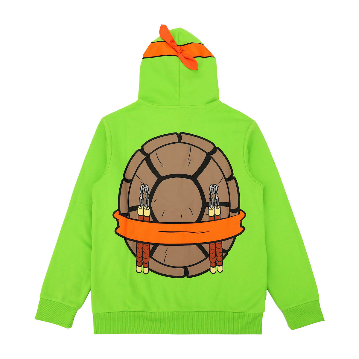Teenage Mutant Ninja Turtles Michelangelo Long Sleeve Men's Green Cosplay Hoodie