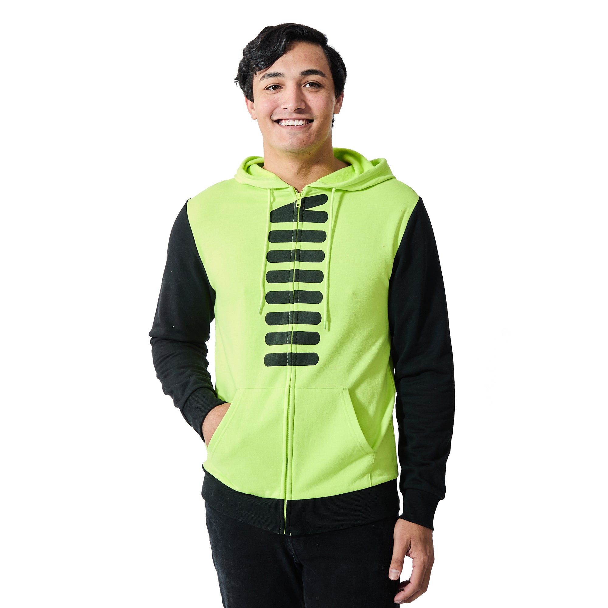 Invader Zim Gir Long Sleeve Men's Colorblock Cosplay Hoodie