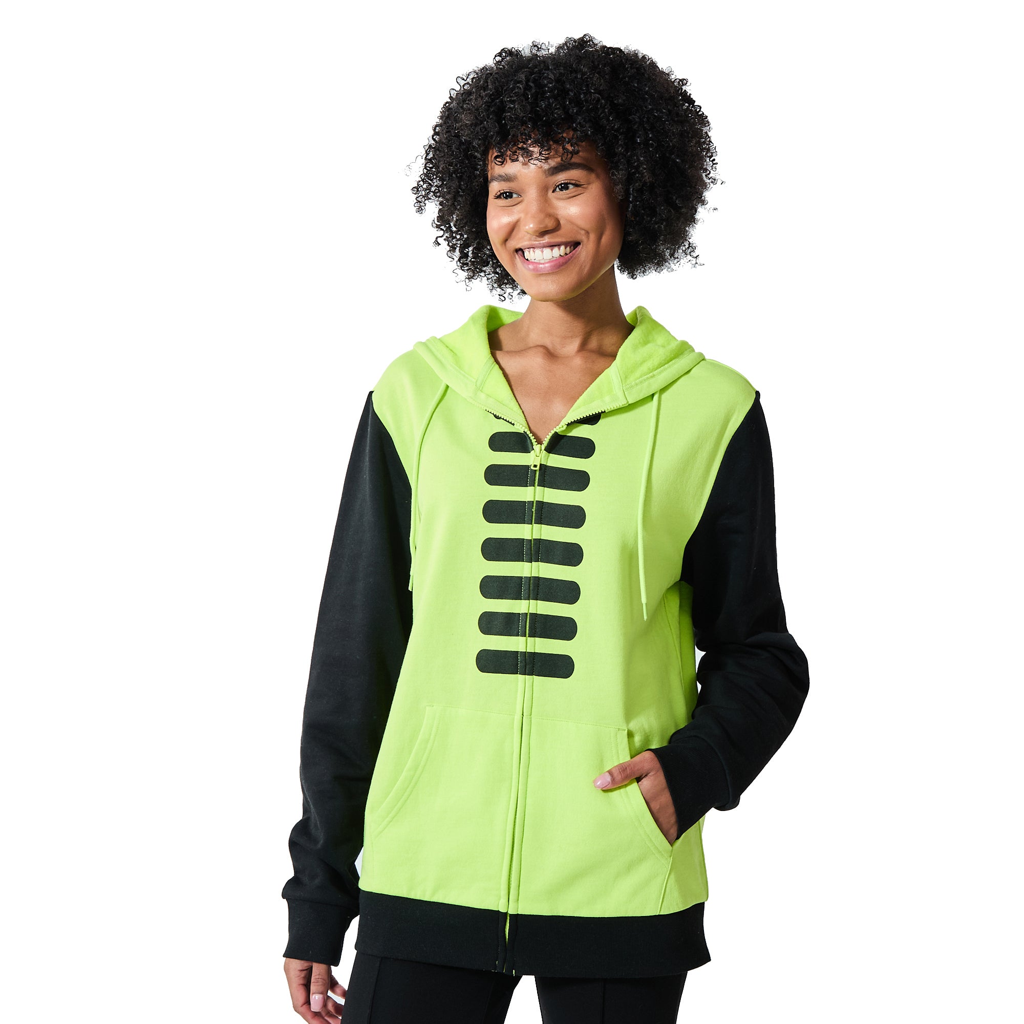 Invader Zim Gir Long Sleeve Men's Colorblock Cosplay Hoodie