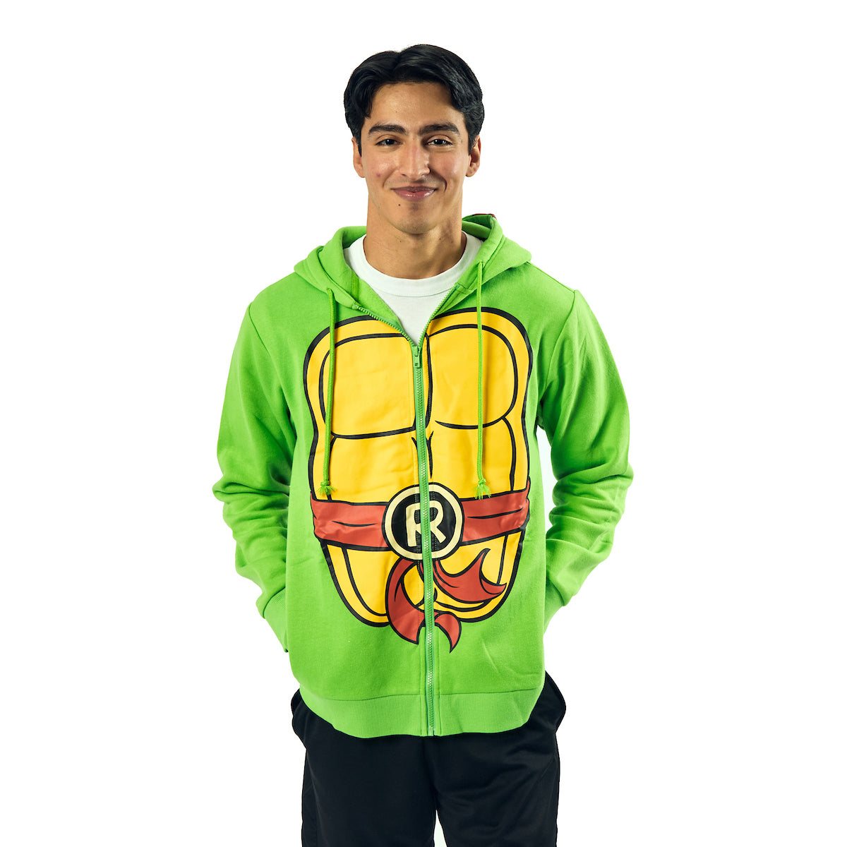 Teenage Mutant Ninja Turtles Raphael Long Sleeve Men's Green Cosplay Hoodie