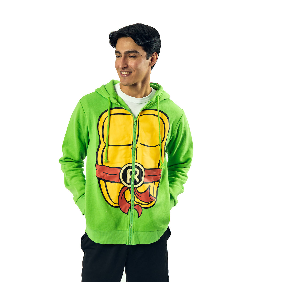 Teenage Mutant Ninja Turtles Raphael Long Sleeve Men's Green Cosplay Hoodie