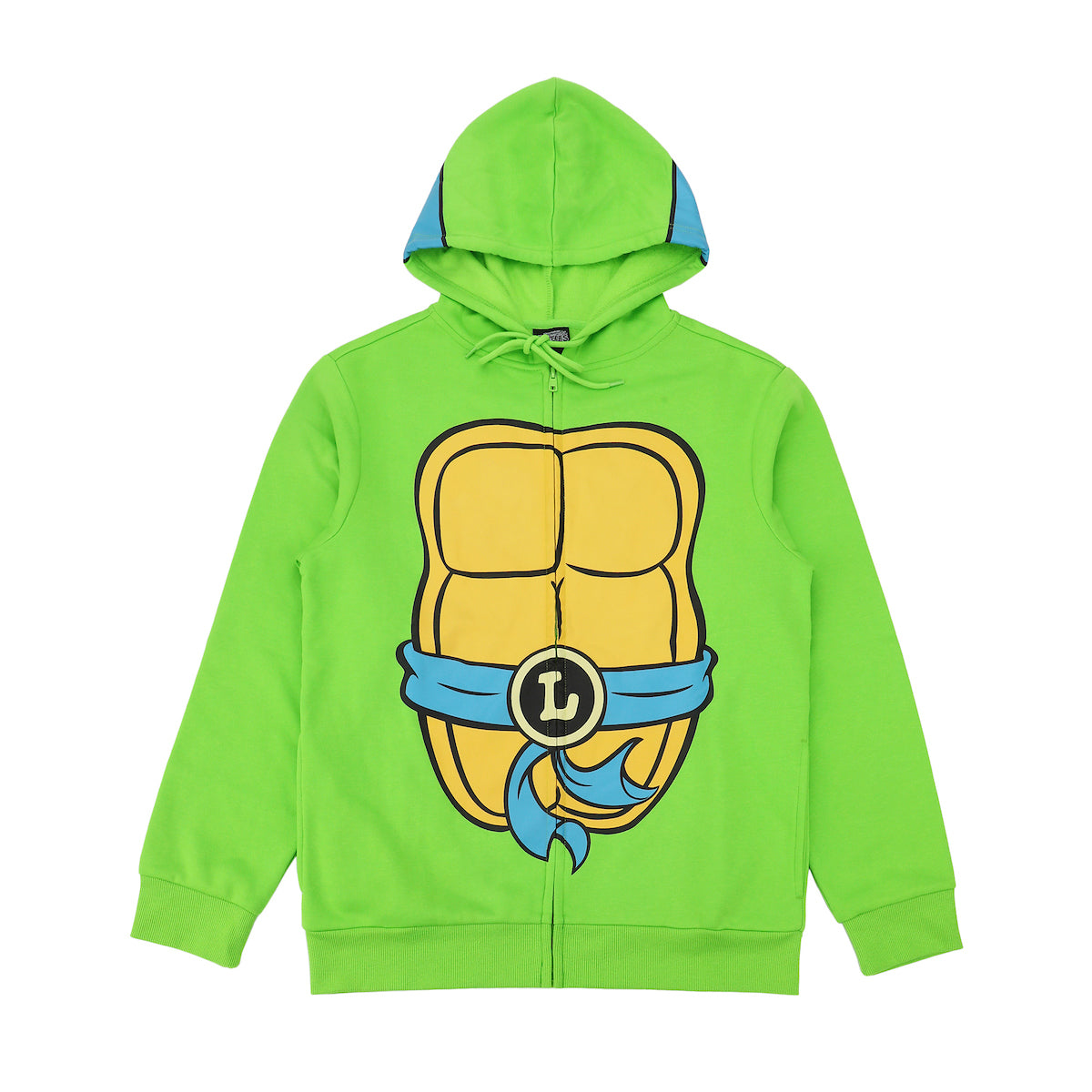 Teenage Mutant Ninja Turtles Leonardo Long Sleeve Men's Green Cosplay Hoodie