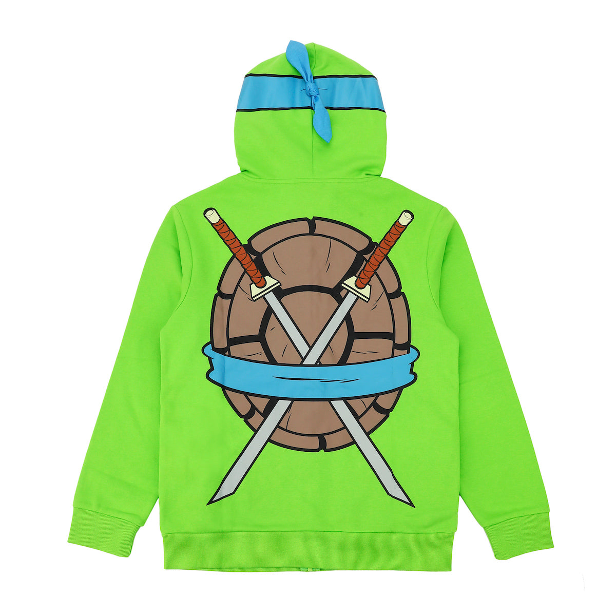Teenage Mutant Ninja Turtles Leonardo Long Sleeve Men's Green Cosplay Hoodie