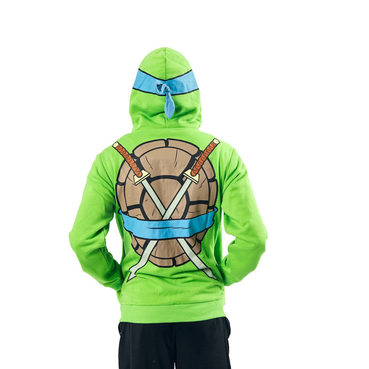 Teenage Mutant Ninja Turtles Leonardo Long Sleeve Men's Green Cosplay Hoodie