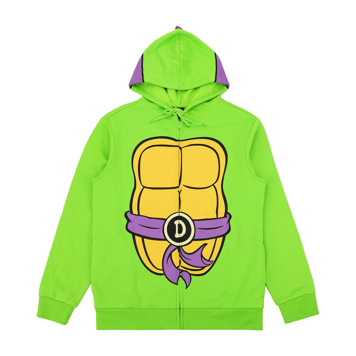 Teenage Mutant Ninja Turtles Donatello Long Sleeve Men's Green Cosplay Hoodie