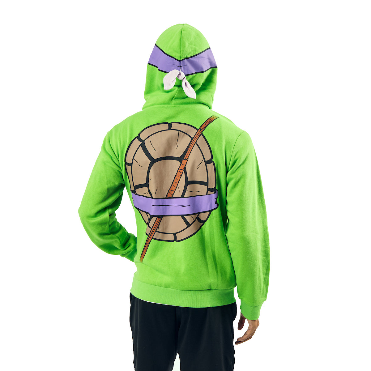Teenage Mutant Ninja Turtles Donatello Long Sleeve Men's Green Cosplay Hoodie