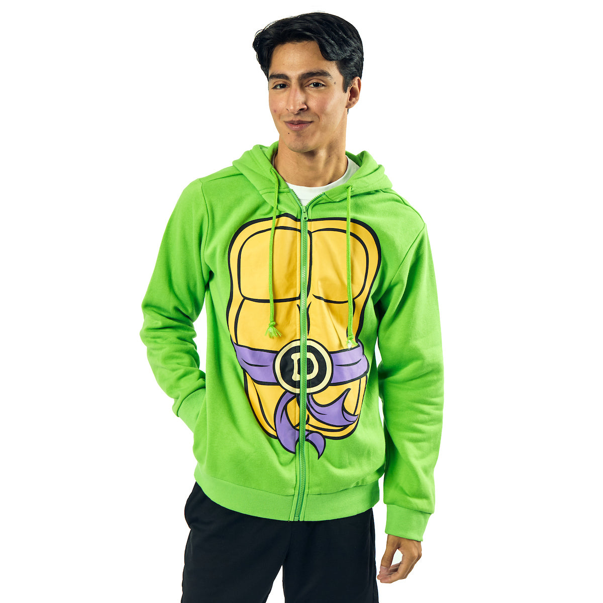 Teenage Mutant Ninja Turtles Donatello Long Sleeve Men's Green Cosplay Hoodie