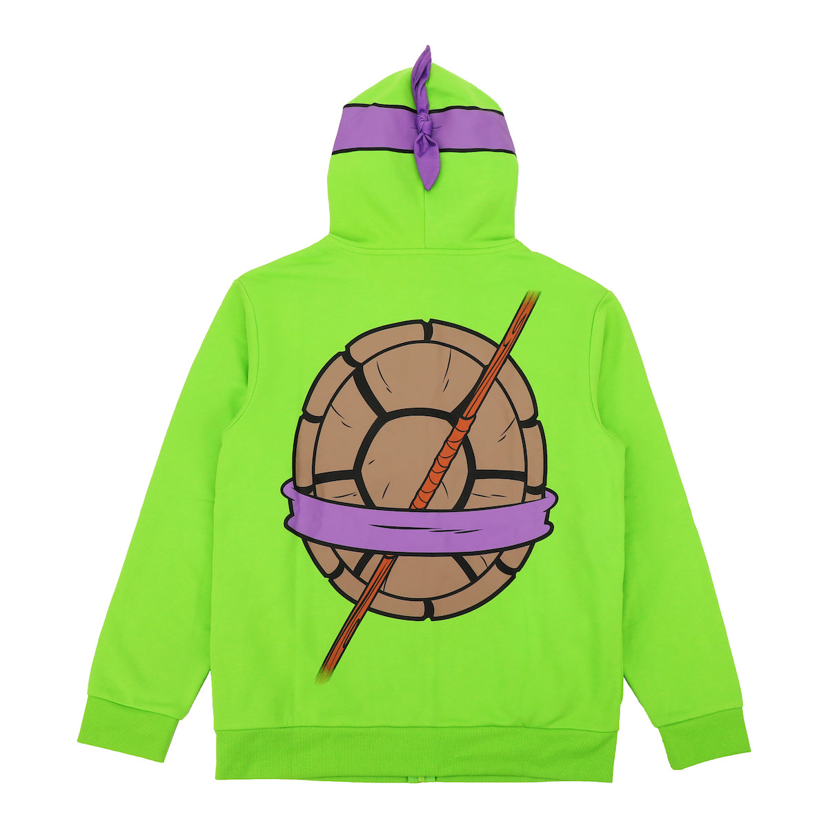 Teenage Mutant Ninja Turtles Donatello Long Sleeve Men's Green Cosplay Hoodie